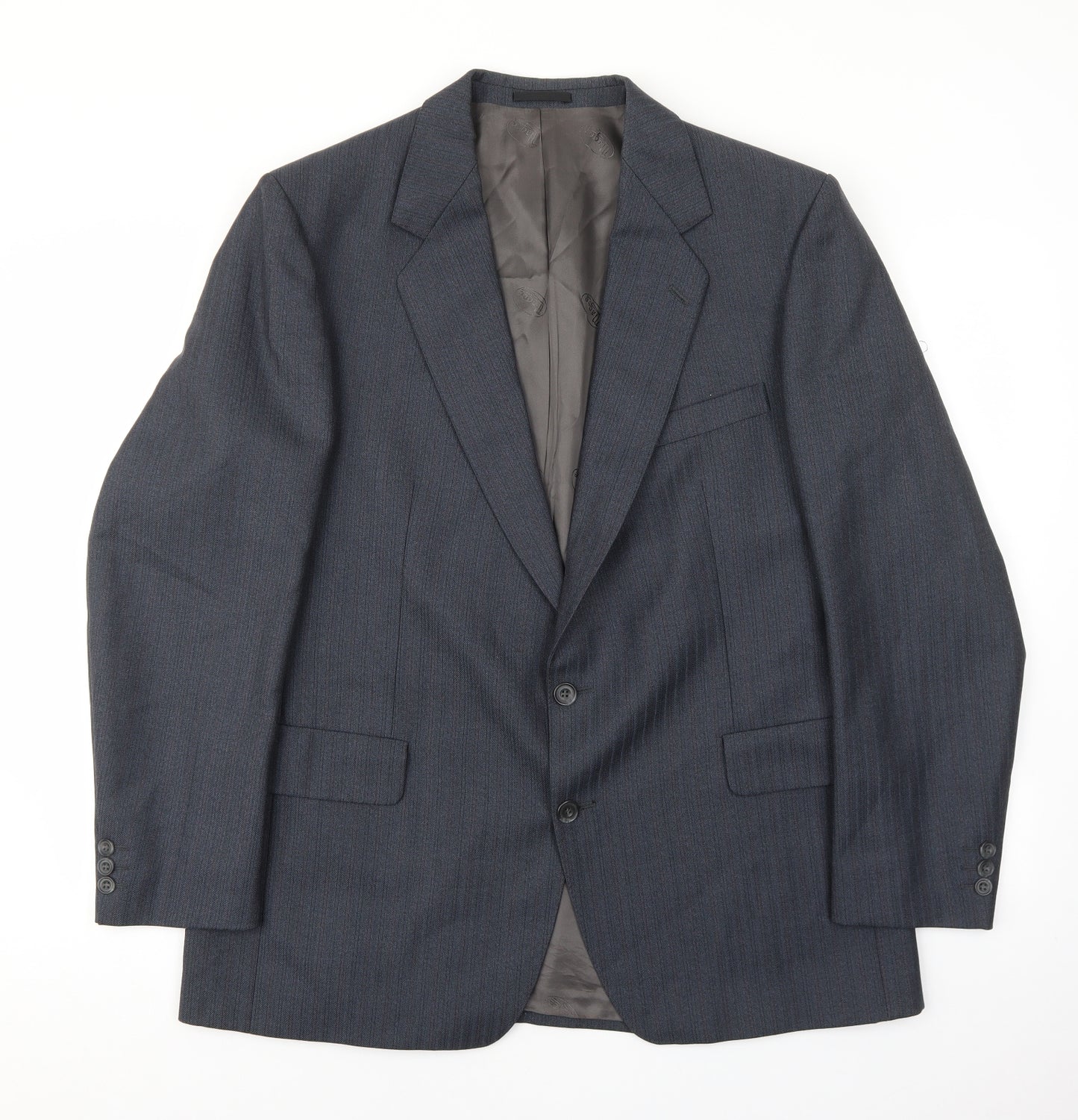 Magee Mens Multicoloured Striped Wool Jacket Suit Jacket Size 44