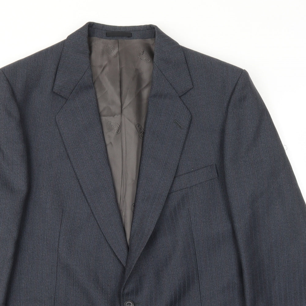 Magee Mens Multicoloured Striped Wool Jacket Suit Jacket Size 44
