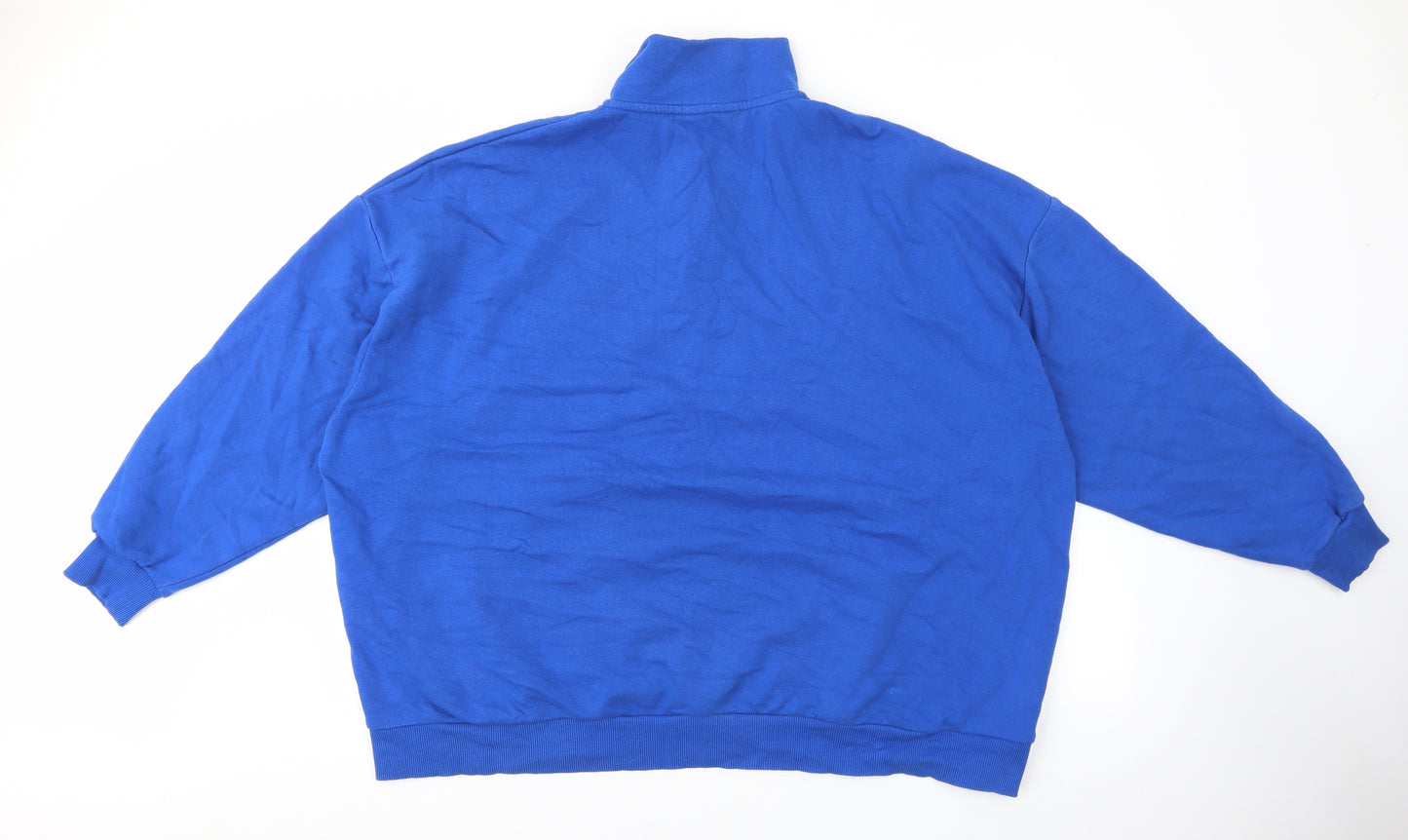 Primark Womens Blue Cotton Pullover Sweatshirt Size 2XL Zip - New York