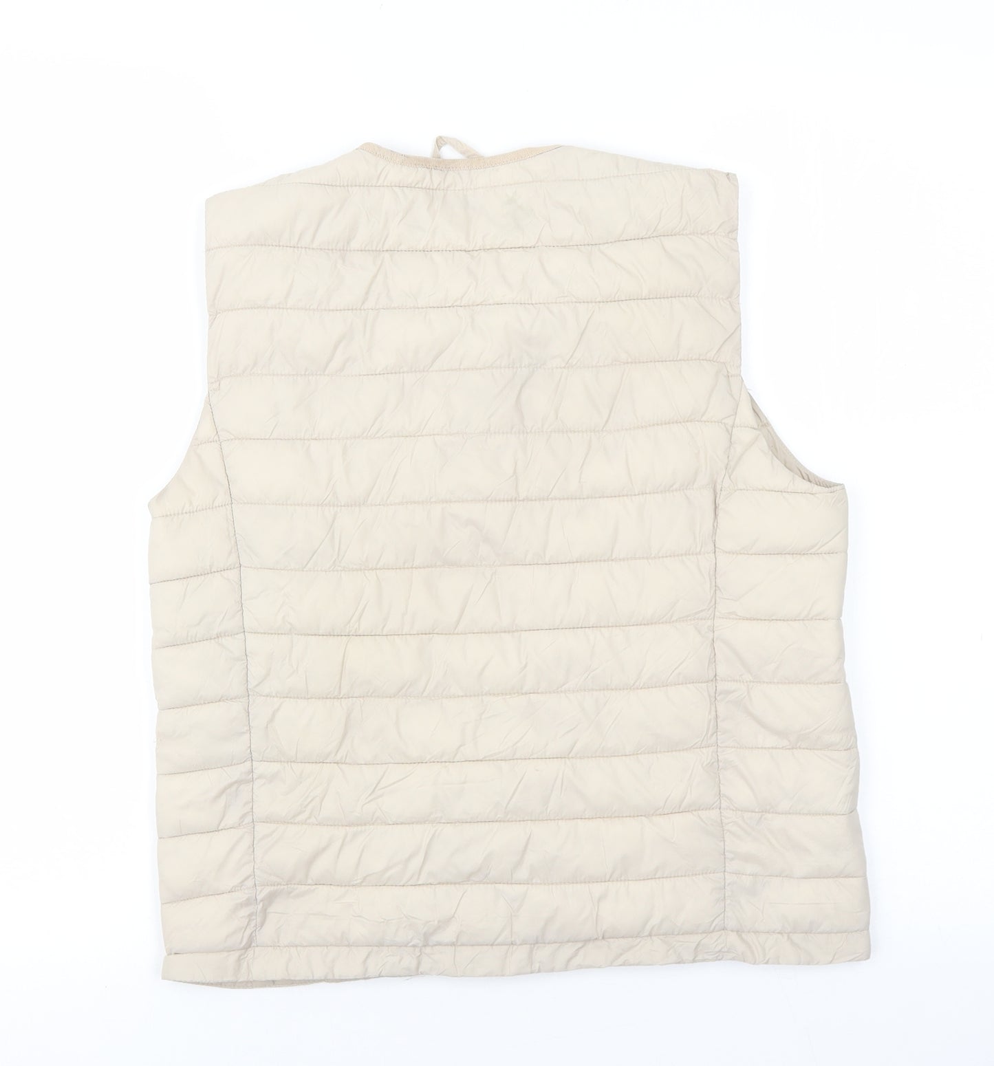 Primark Womens Beige Gilet Jacket Size XS Zip