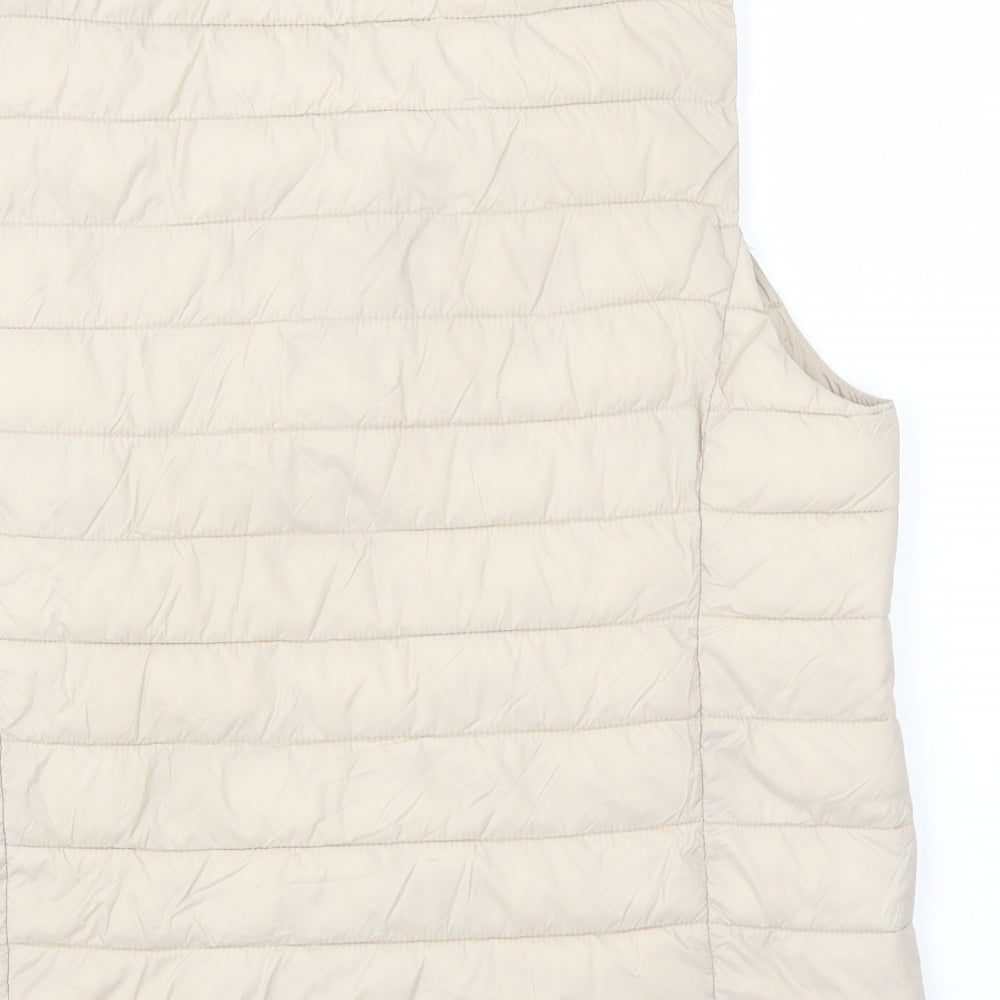 Primark Womens Beige Gilet Jacket Size XS Zip