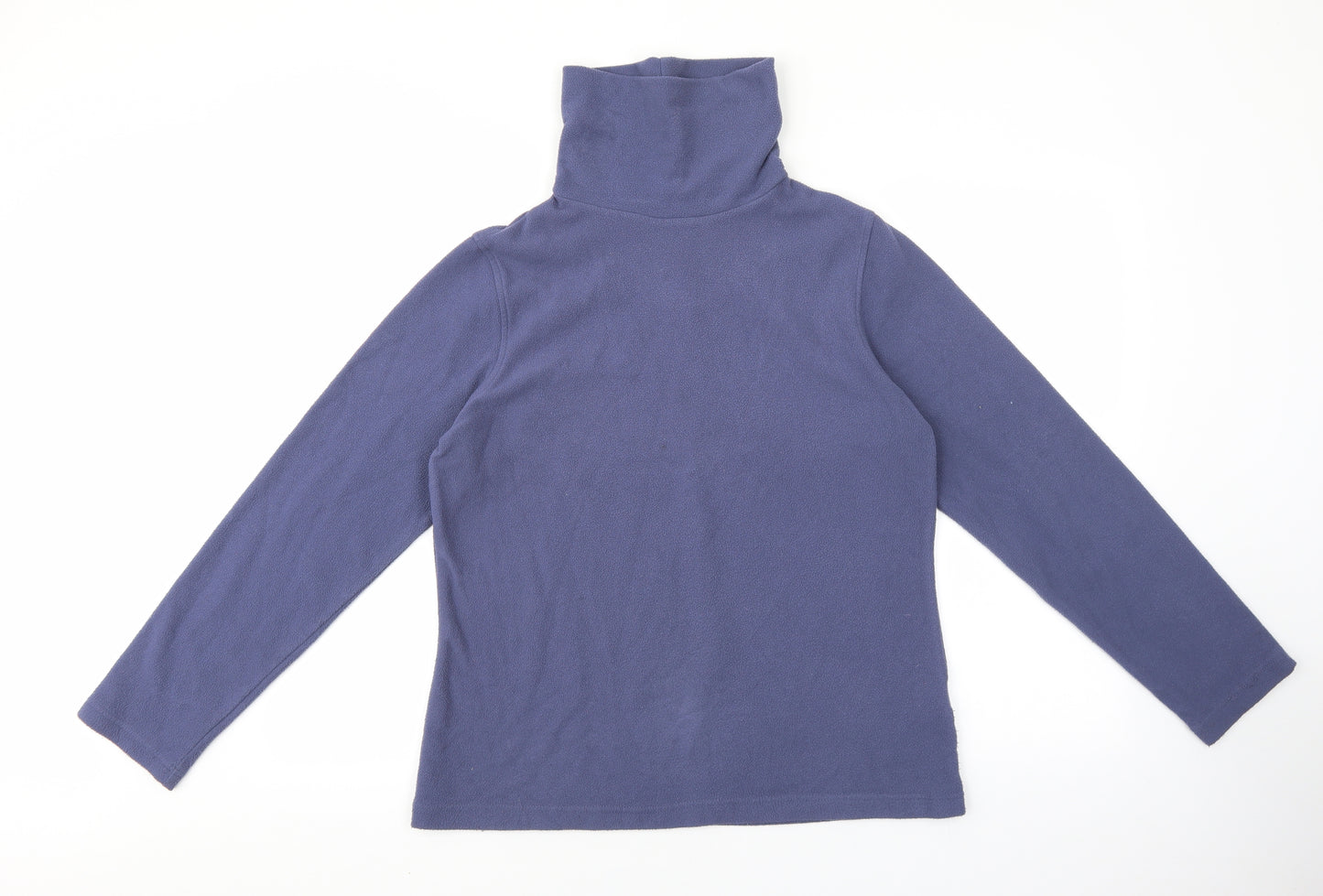 Hawkshead Womens Purple Roll Neck Polyester Pullover Jumper Size 14