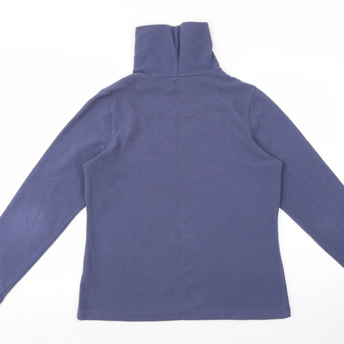Hawkshead Womens Purple Roll Neck Polyester Pullover Jumper Size 14
