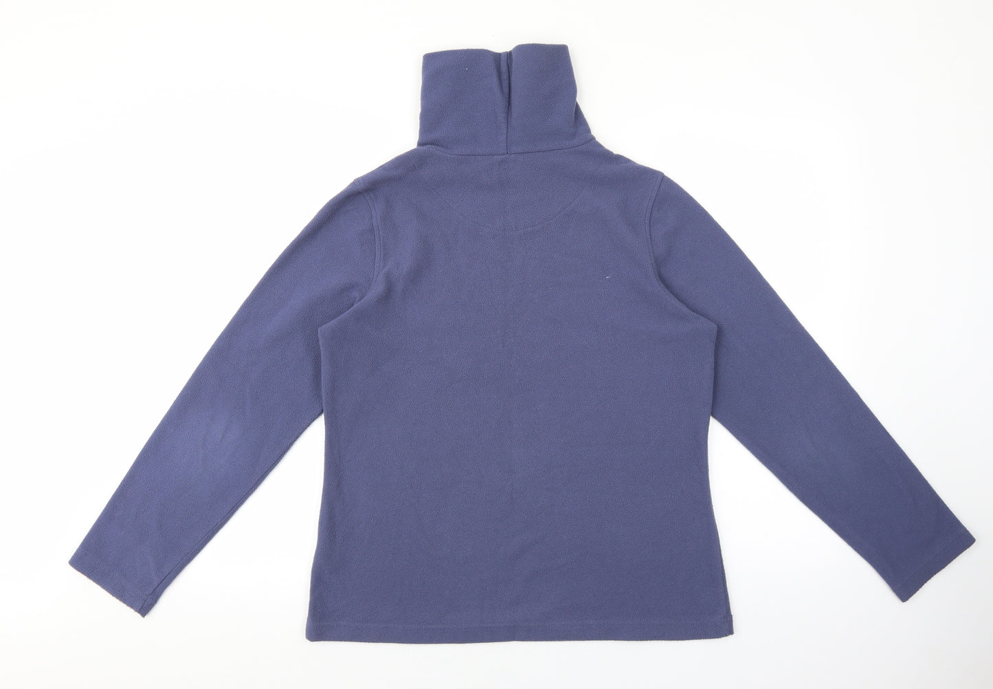 Hawkshead Womens Purple Roll Neck Polyester Pullover Jumper Size 14