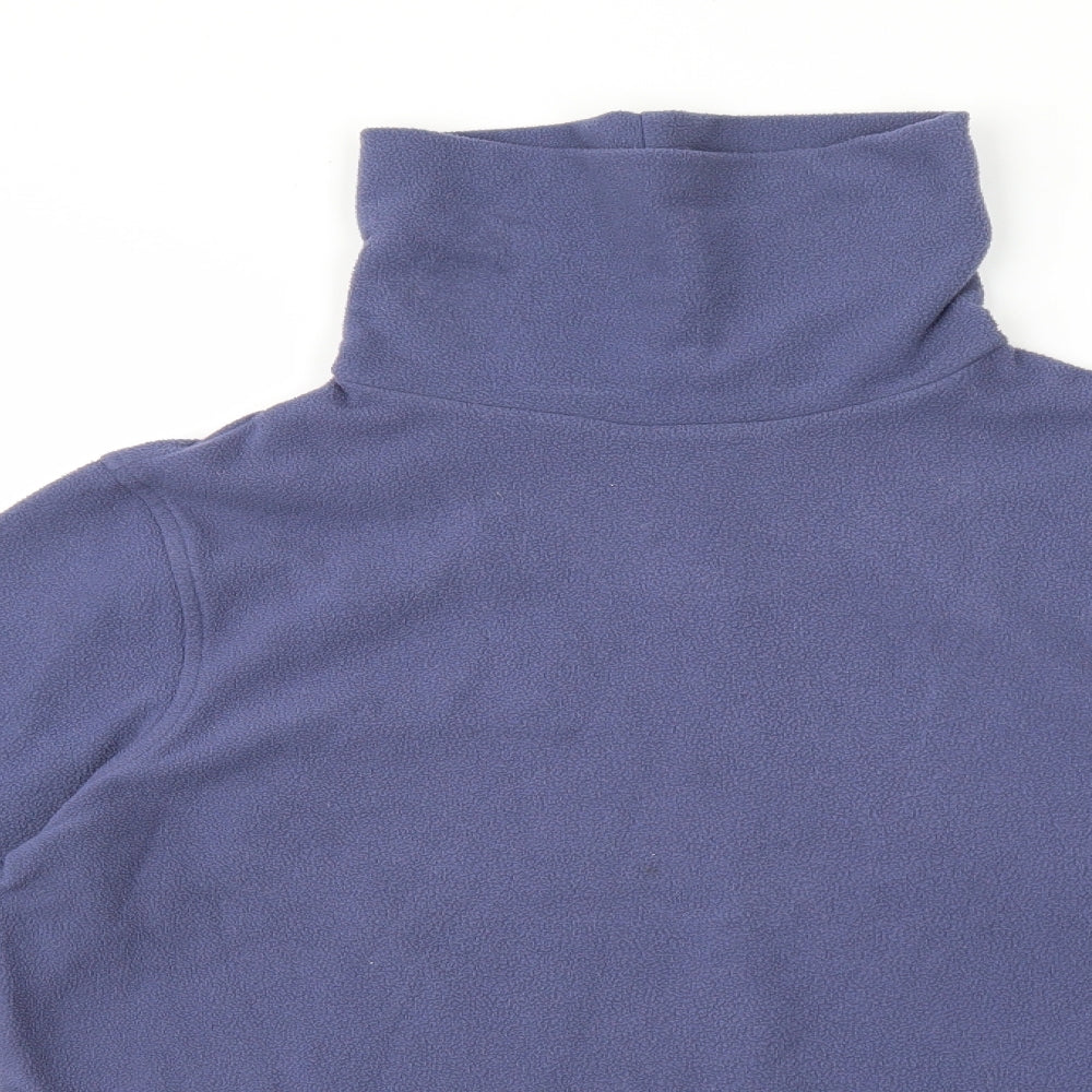 Hawkshead Womens Purple Roll Neck Polyester Pullover Jumper Size 14