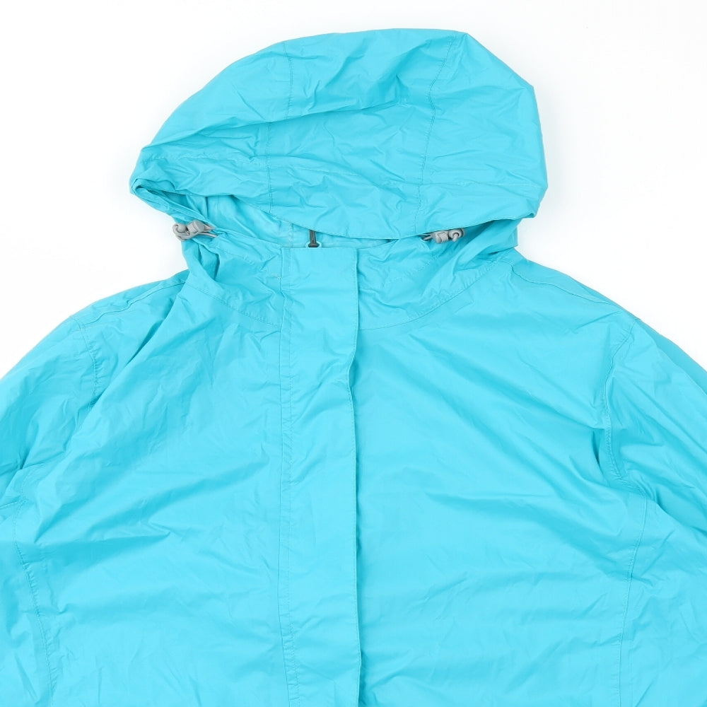 Peter Storm Womens Blue Quilted Coat Size 18 Zip