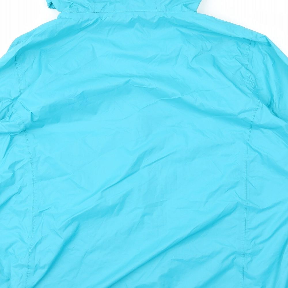 Peter Storm Womens Blue Quilted Coat Size 18 Zip