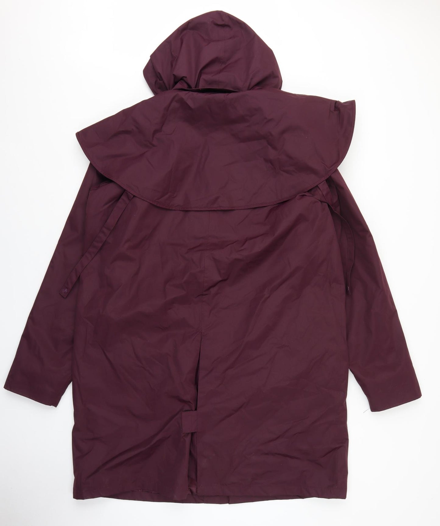 Cotton Traders Womens Purple Rain Coat Coat Size L Zip