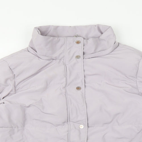 F&F Womens Grey Puffer Jacket Jacket Size 12 Zip