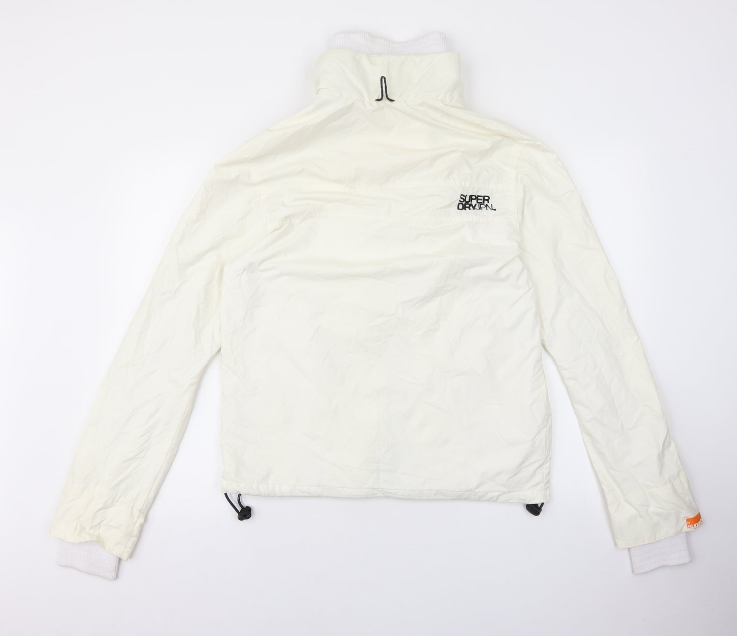 Superdry Mens White Jacket Coat Size M Zip