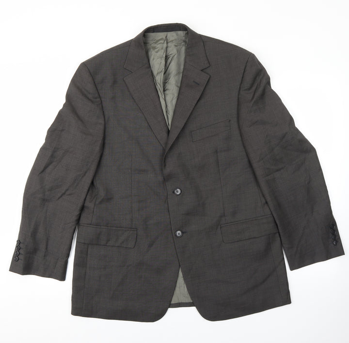 Marks and Spencer Mens Grey Wool Jacket Suit Jacket Size 42