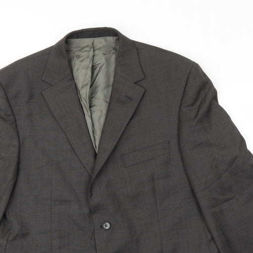 Marks and Spencer Mens Grey Wool Jacket Suit Jacket Size 42