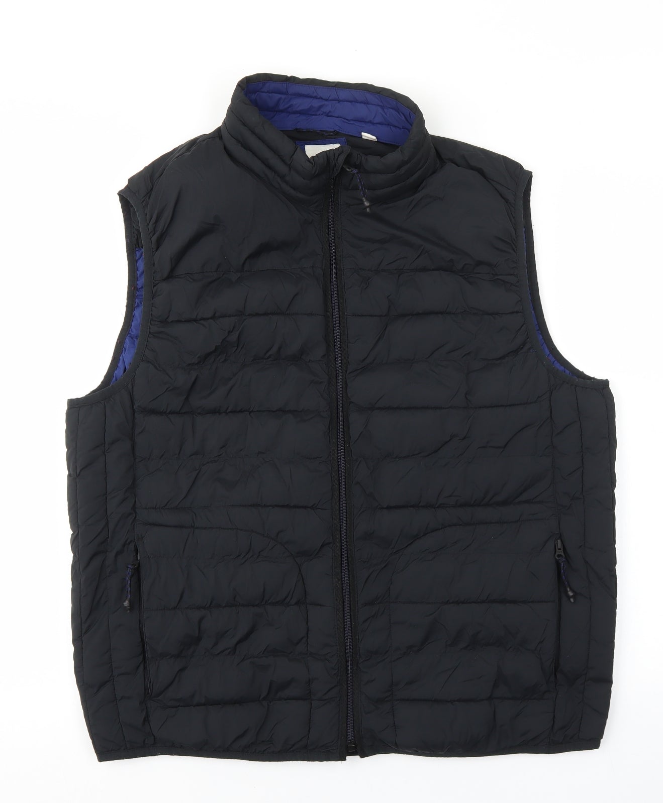 Gap Mens Black Gilet Coat Size L Zip