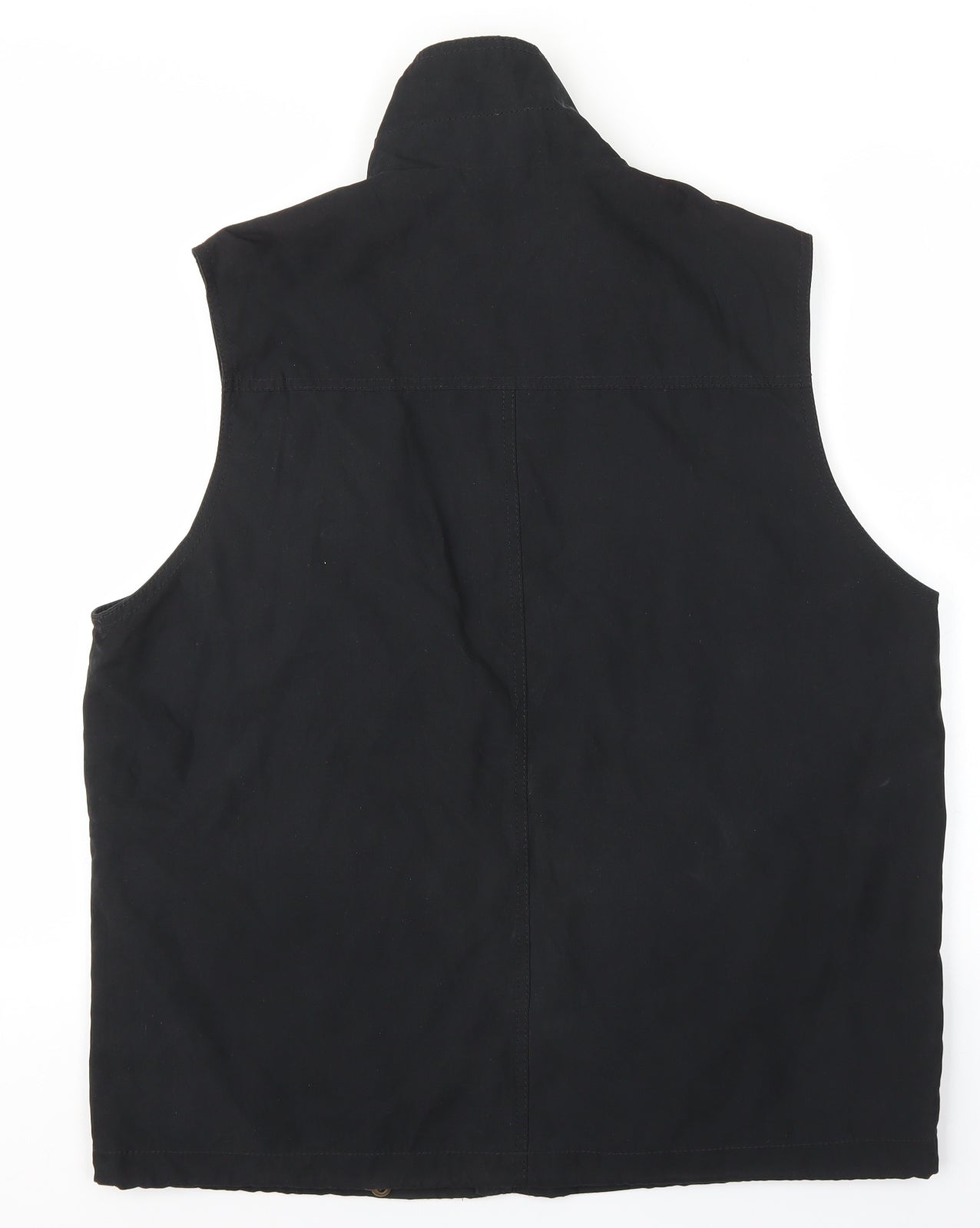 Mode Mille Mens Black Gilet Jacket Size M Zip