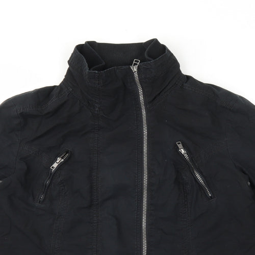 NEXT Womens Black Jacket Size 14 Zip - Marks On Sleeves