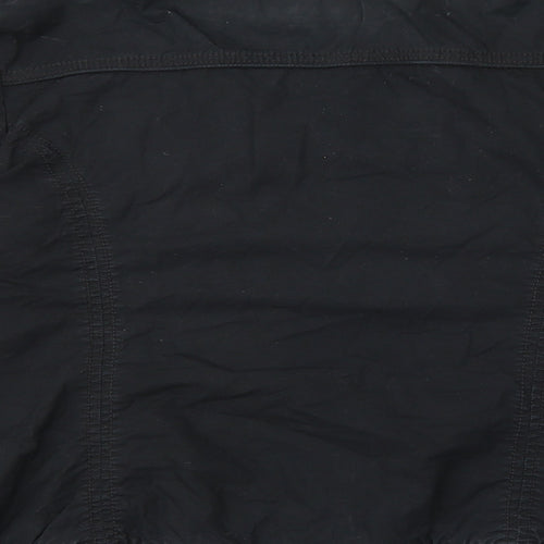 NEXT Womens Black Jacket Size 14 Zip - Marks On Sleeves