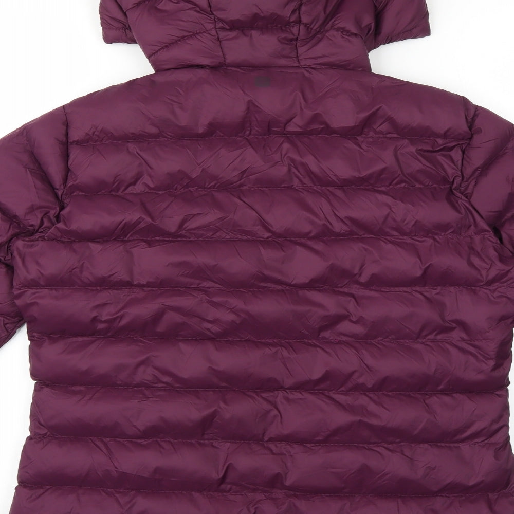 Mountain Warehouse Womens Purple Puffer Jacket Coat Size 8 Toggle