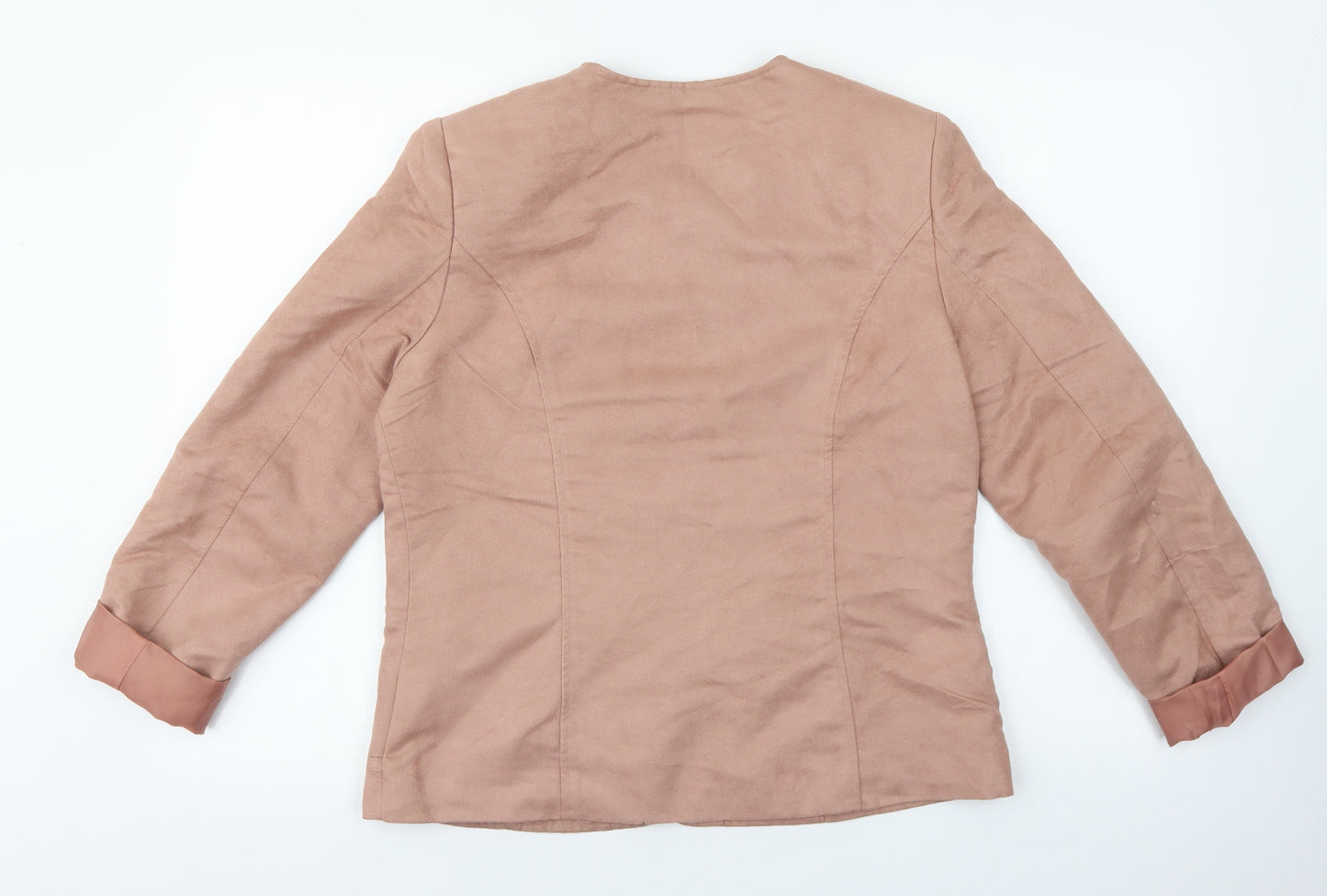 Damart Womens Pink Jacket Blazer Size 12 Button
