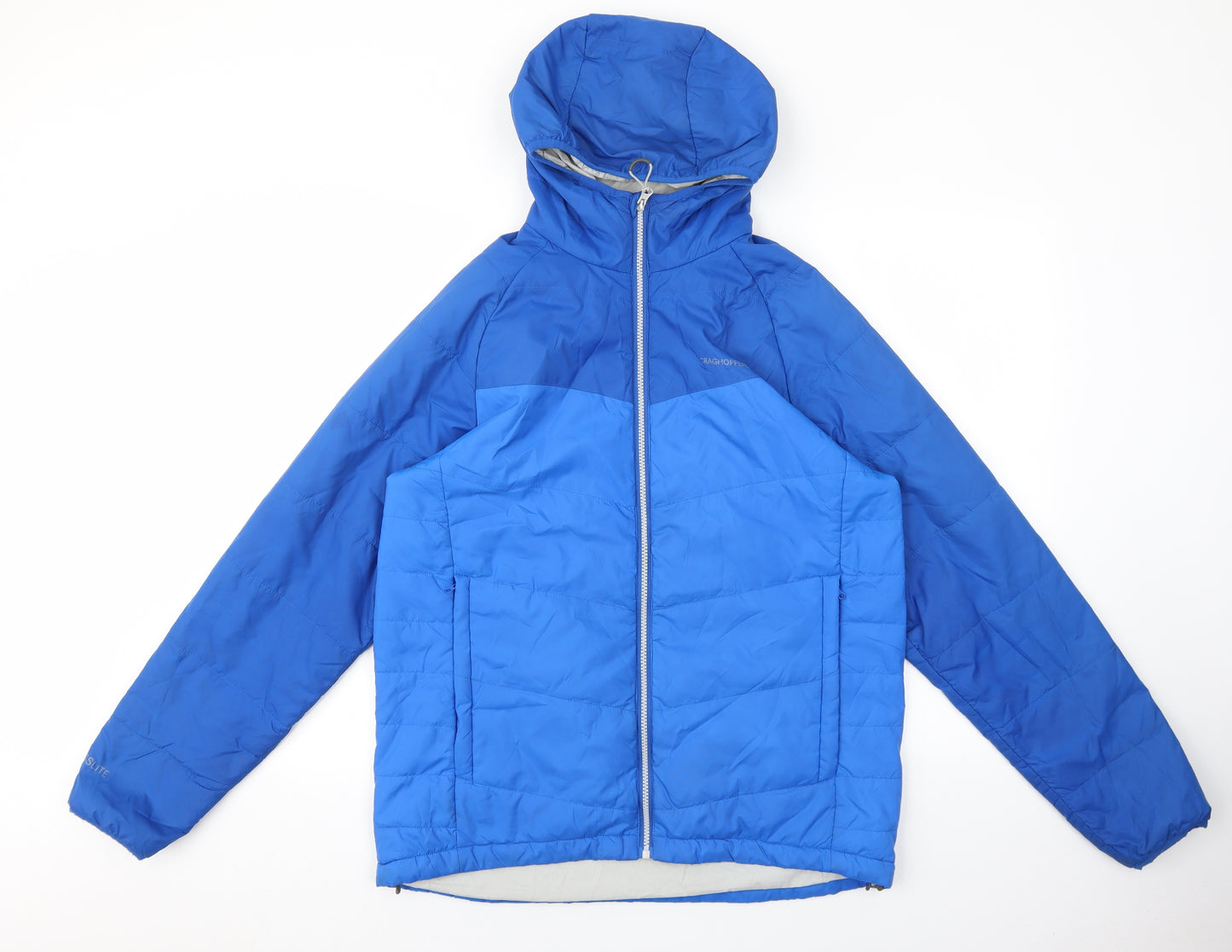 Craghoppers Mens Blue Puffer Jacket Coat Size M Zip