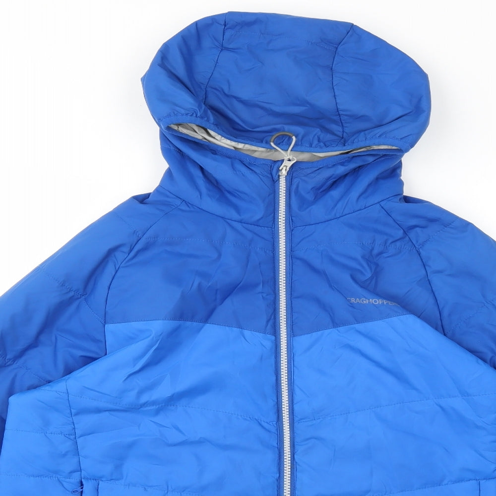Craghoppers Mens Blue Puffer Jacket Coat Size M Zip