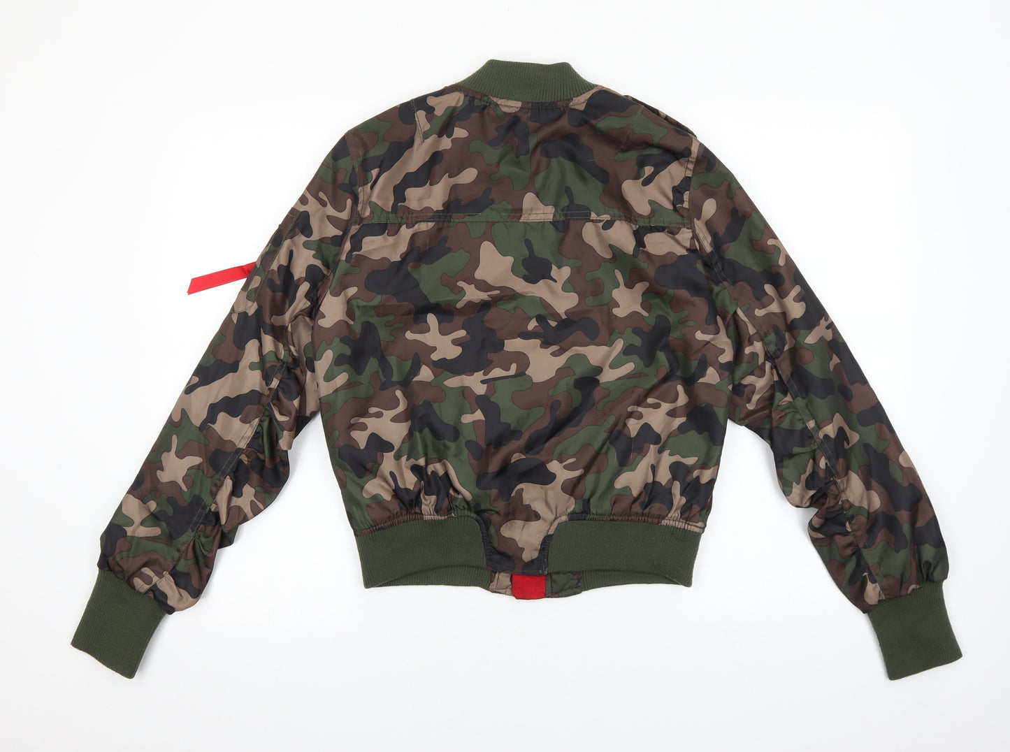 Cotton On Womens Multicoloured Camouflage Bomber Jacket Jacket Size 38 Zip