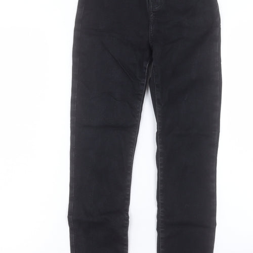 NEXT Womens Black Cotton Skinny Jeans Size 26 in L30 in Regular Button