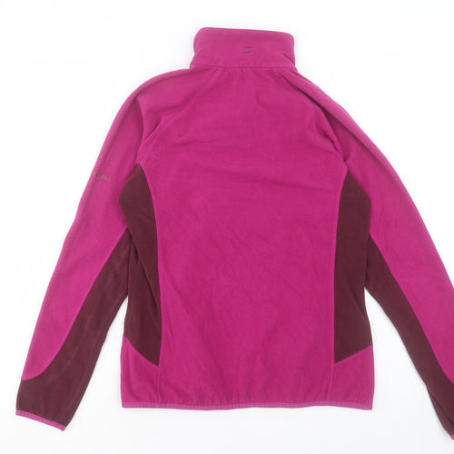 Berghaus Womens Purple Colourblock Polyester Pullover Sweatshirt Size 10 Zip
