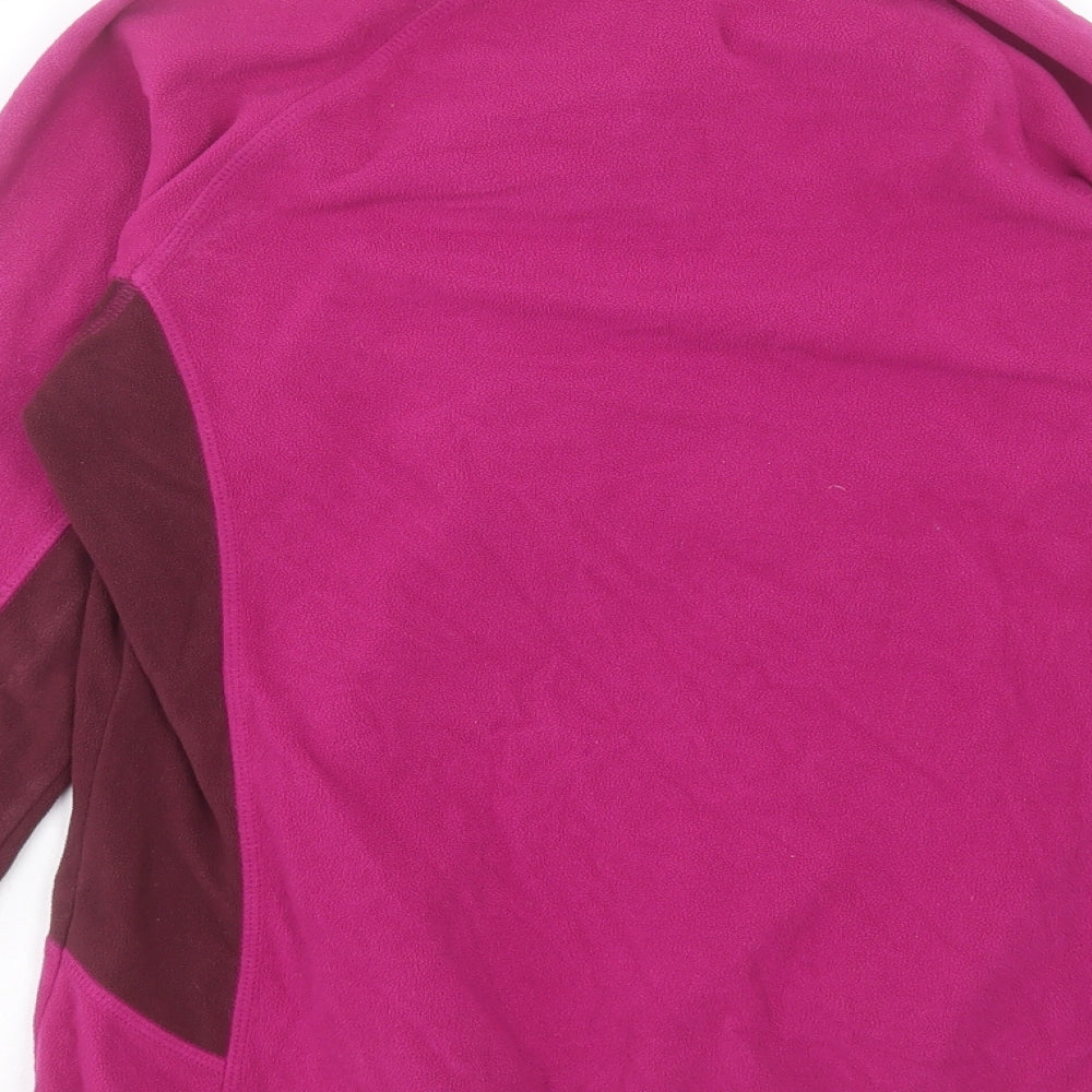 Berghaus Womens Purple Colourblock Polyester Pullover Sweatshirt Size 10 Zip
