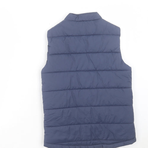 avec Boys Blue Gilet Jacket Size L Zip - The Bantams