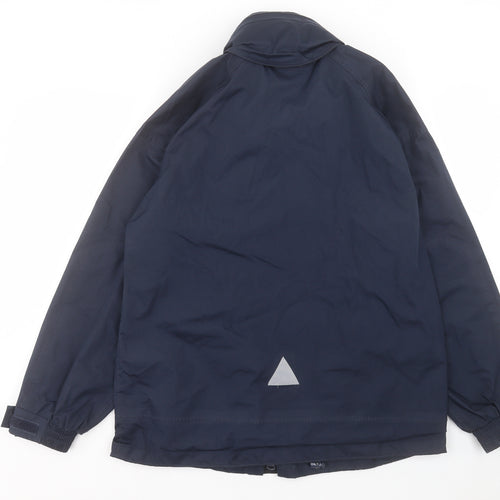 Result Mens Blue Windbreaker Jacket Size S Zip