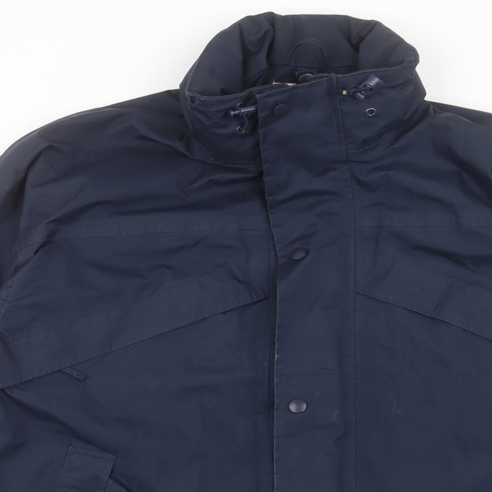 Result Mens Blue Windbreaker Jacket Size S Zip