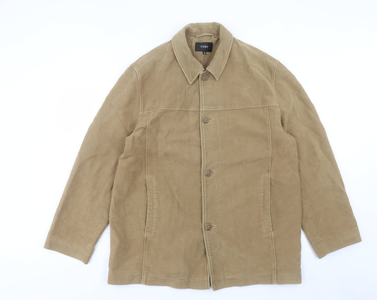 NEXT Mens Beige Jacket Size M Button