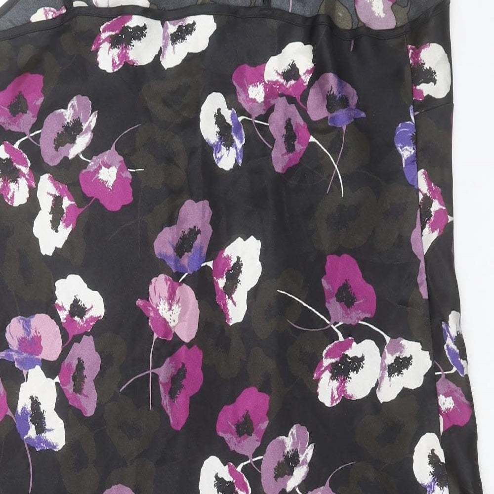 Per Una Womens Multicoloured Floral Polyester Cami Dress Size 16