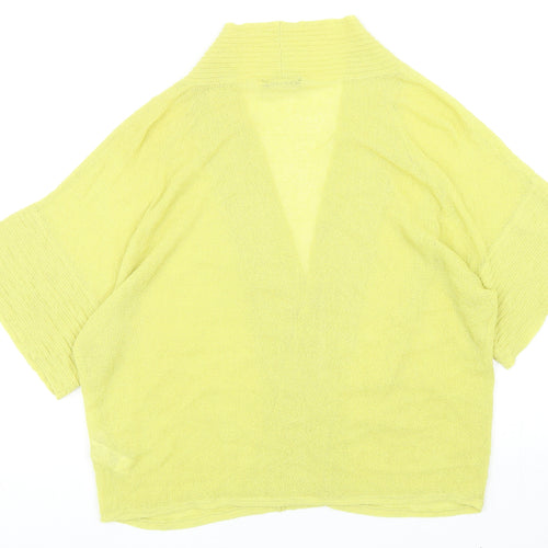 Autograph Womens Green V-Neck Viscose Cardigan Jumper Size 20