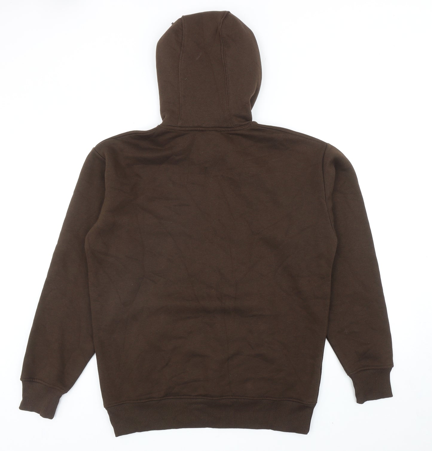 Zara Womens Brown Cotton Pullover Hoodie Size M Pullover