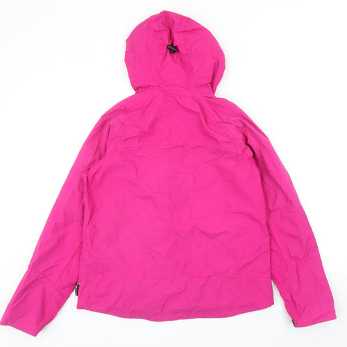 Trespass Womens Pink Rain Coat Coat Size M Hook & Loop
