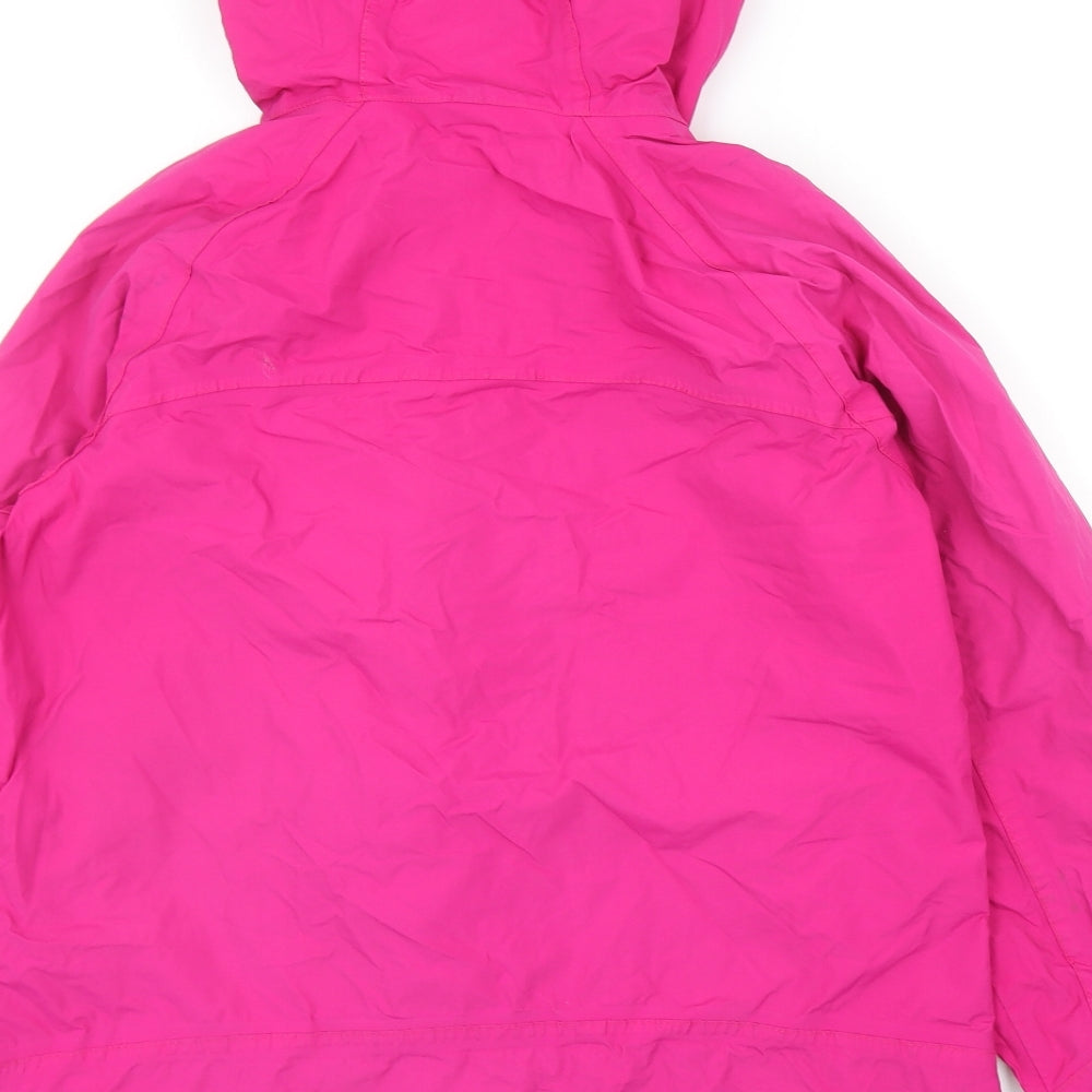 Trespass Womens Pink Rain Coat Coat Size M Hook & Loop