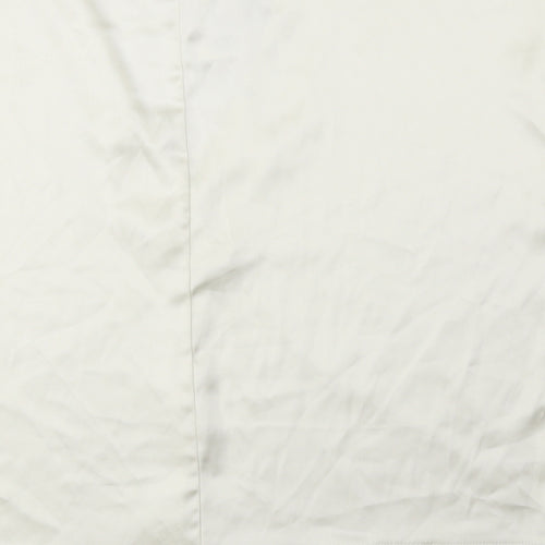 Zara Womens White Polyester Basic Blouse Size S V-Neck