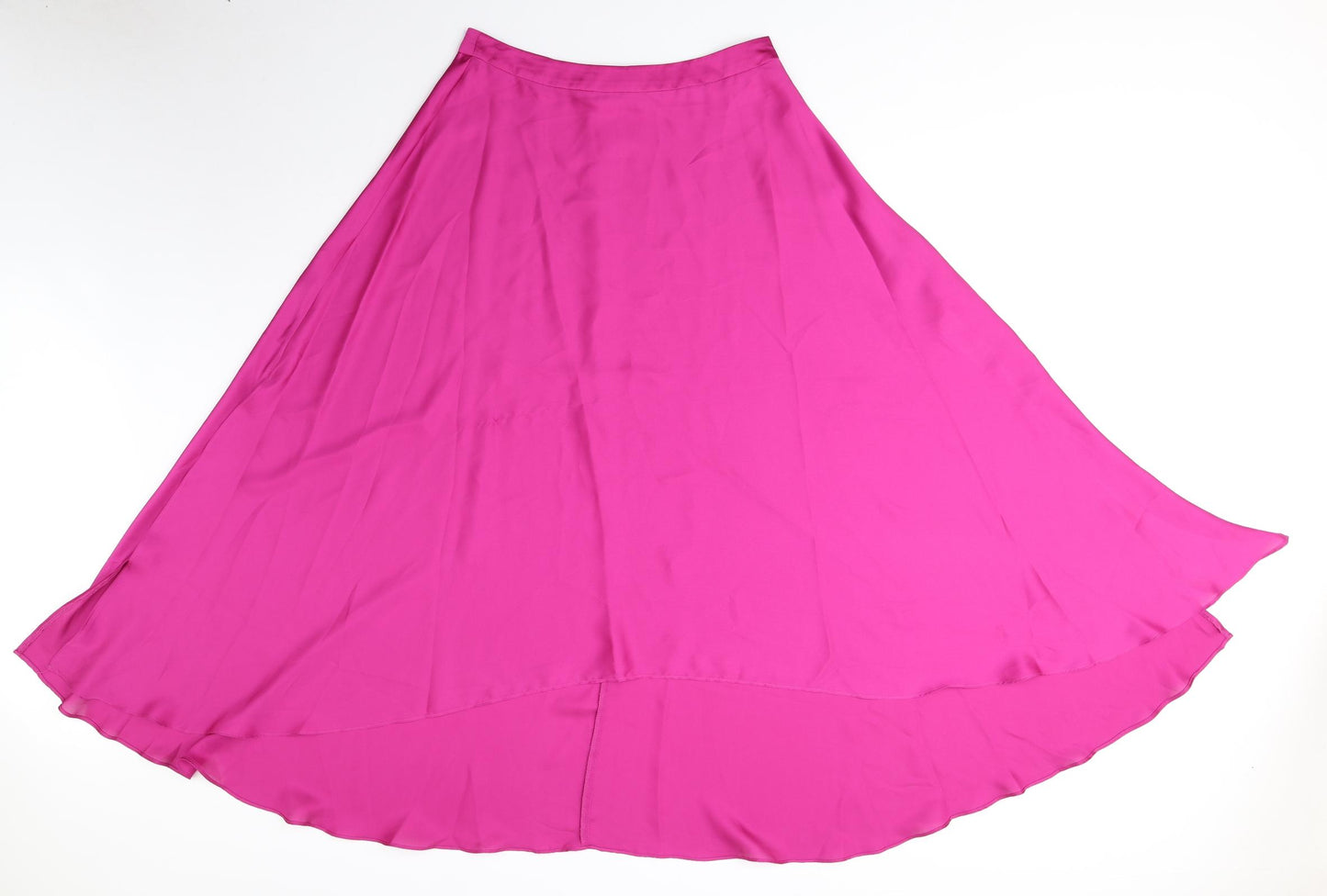 ASOS Womens Pink Polyester Flare Skirt Size 10 Zip