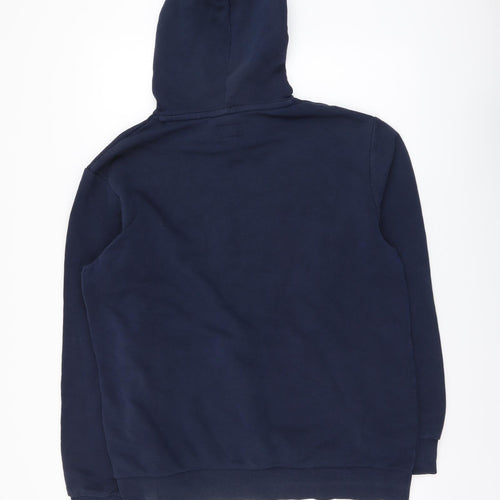 Converse Mens Blue Cotton Pullover Hoodie Size L