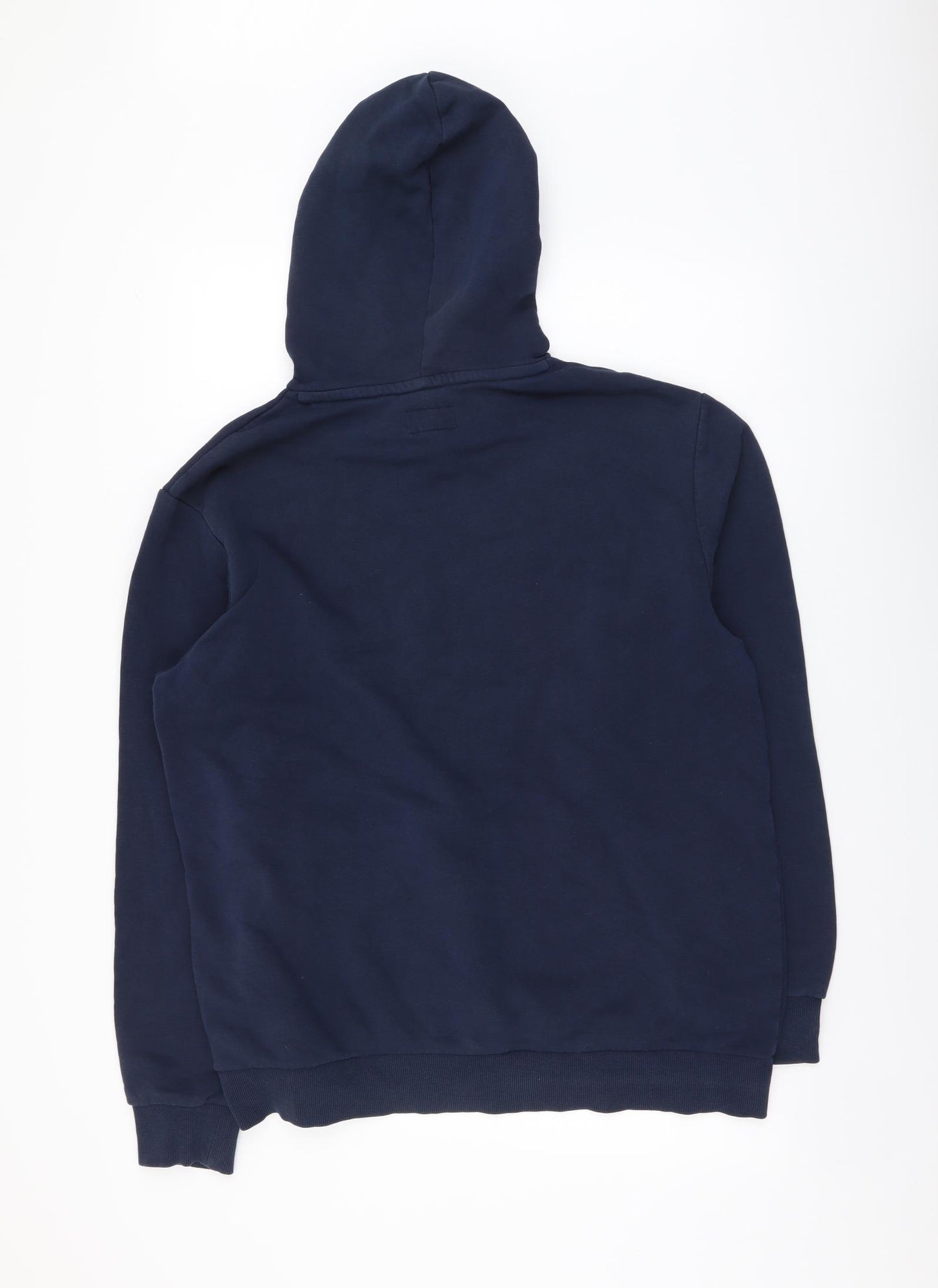 Converse Mens Blue Cotton Pullover Hoodie Size L
