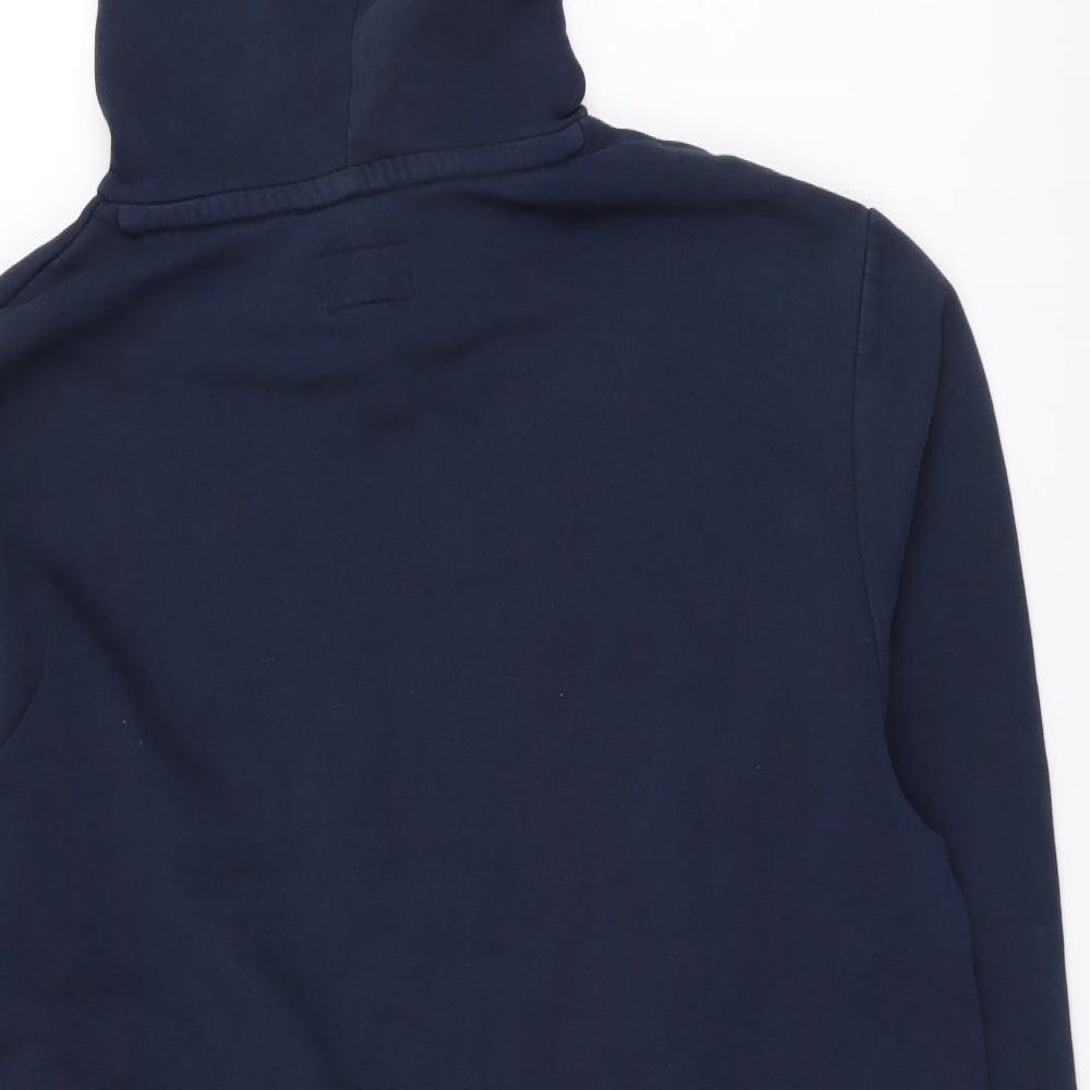 Converse Mens Blue Cotton Pullover Hoodie Size L