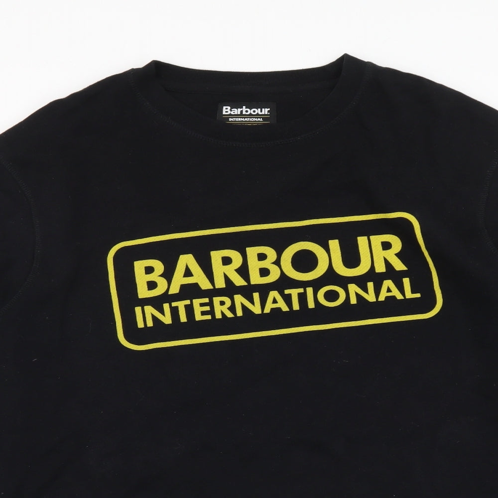 Barbour Mens Black Polyester Pullover Sweatshirt Size XL