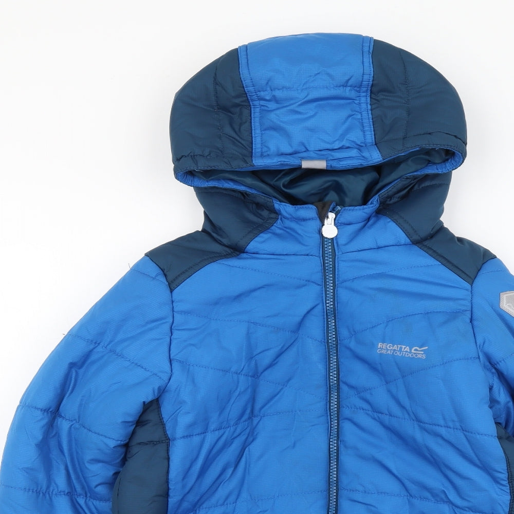 Regatta Boys Blue Jacket Size 11-12 Years Zip