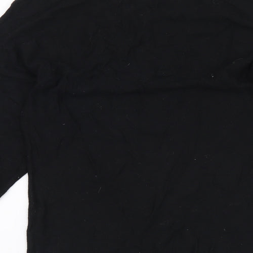 Monsoon Womens Black Boat Neck Viscose Pullover Jumper Size S