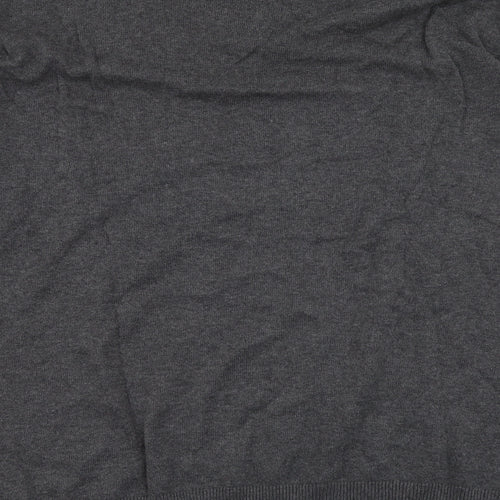Mark Law Mens Grey V-Neck Cotton Pullover Jumper Size 2XL