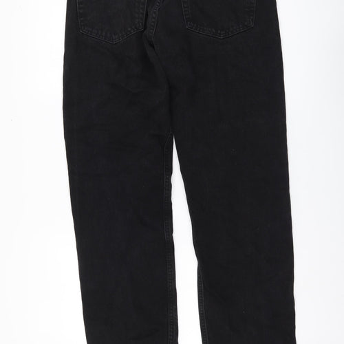Gap Mens Black Cotton Straight Jeans Size 30 in L29 in Regular Button