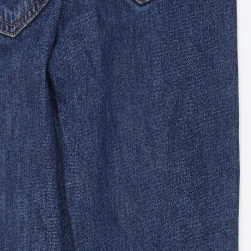 Denim Makers Womens Blue Cotton Mom Jeans Size 28 in L28 in Regular Button