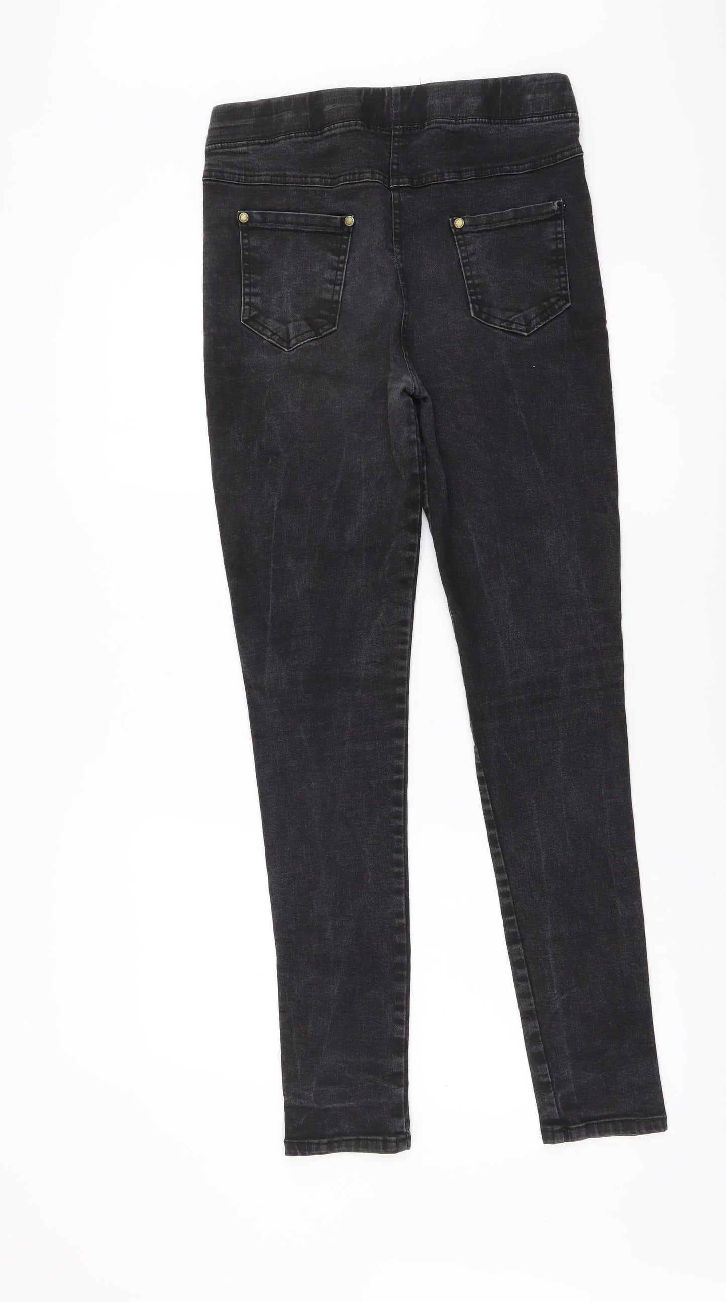 Enimon Womens Grey Cotton Jegging Leggings Size L L29 in