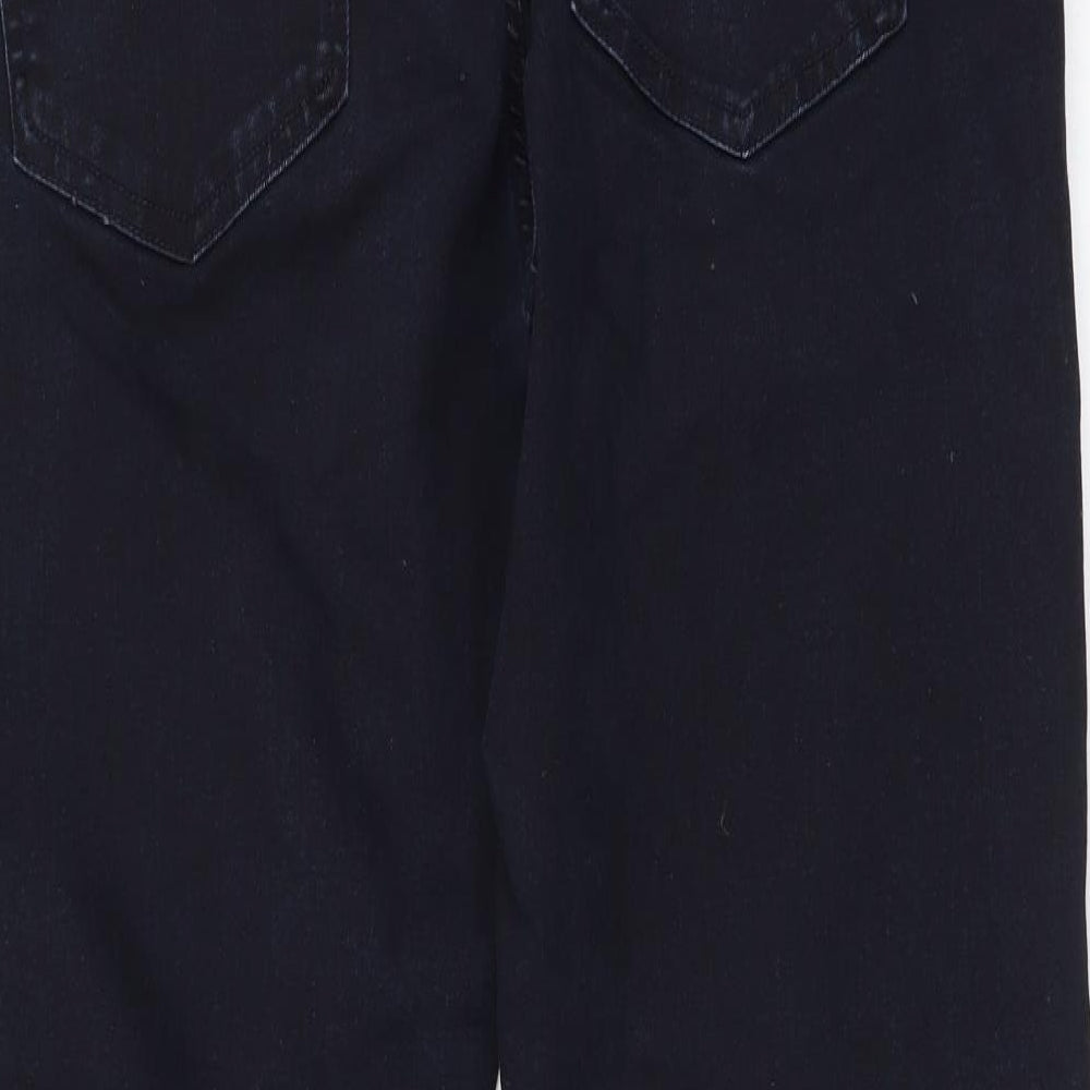 NEXT Womens Blue Cotton Straight Jeans Size 34 in L28 in Regular Button